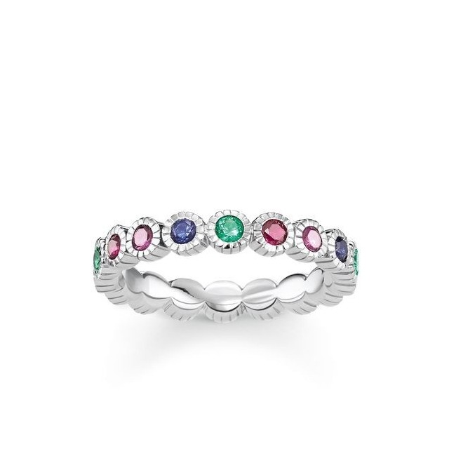 Ring Veretta Thomas Sabo Royalty natürliche multicolor Steine