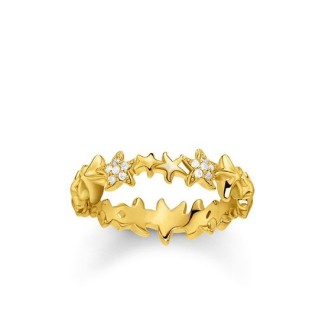 Anello verettta Thomas Sabo Stelle di mare con zirconi bianchi
