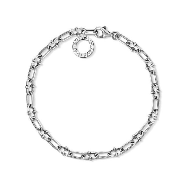 Bracciale Thomas Sabo a catena intervellata e anellino charm