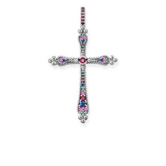 Thomas Sabo's pendant Roce Royalty cross with multicolor stones