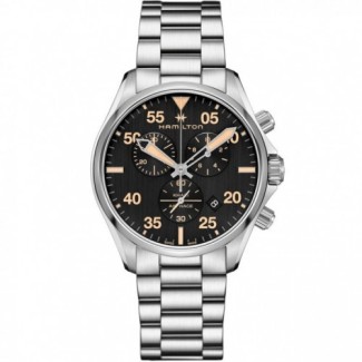 Hamilton watch Khaki Pilot Chrono steel - H76722131