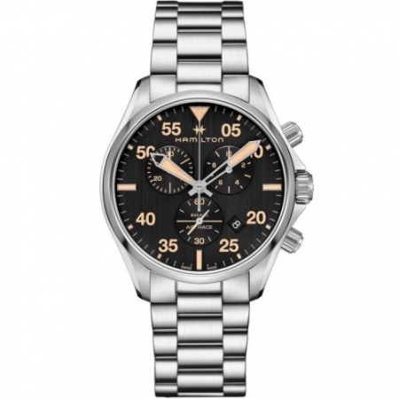 Hamilton watch Khaki Pilot Chrono steel - H76722131