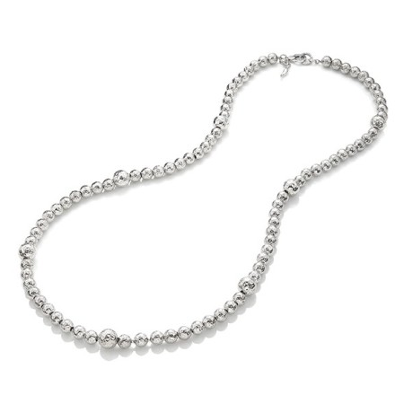 Giovanni Raspini Super Bowl necklace with hammered spheres