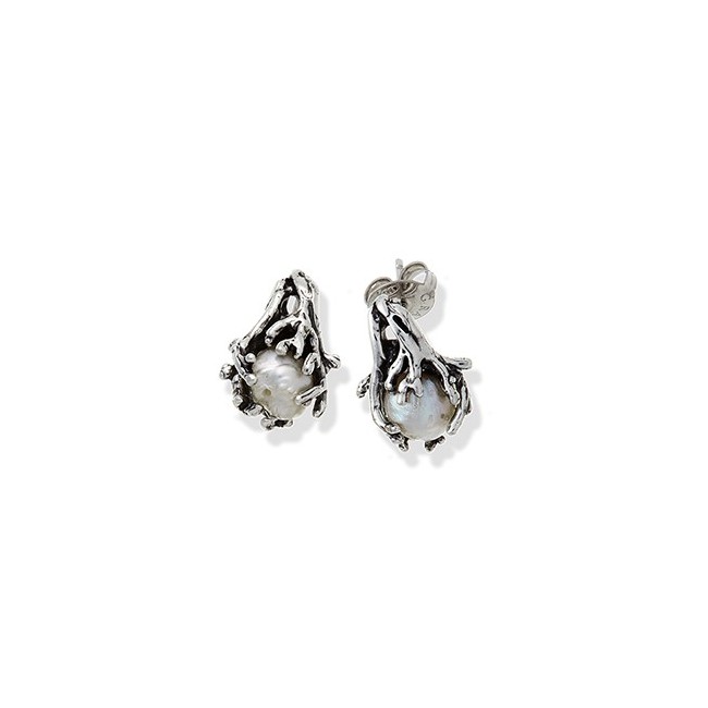 South Sea lobe earrings G.Raspini silver and pearl - GR10233