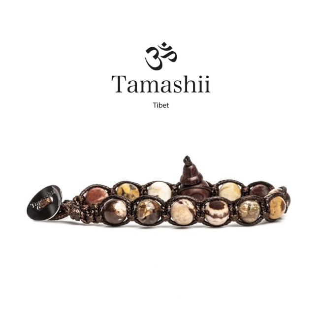 Tamashii Armband Jasper Hindu eine Runde - BHS900-183