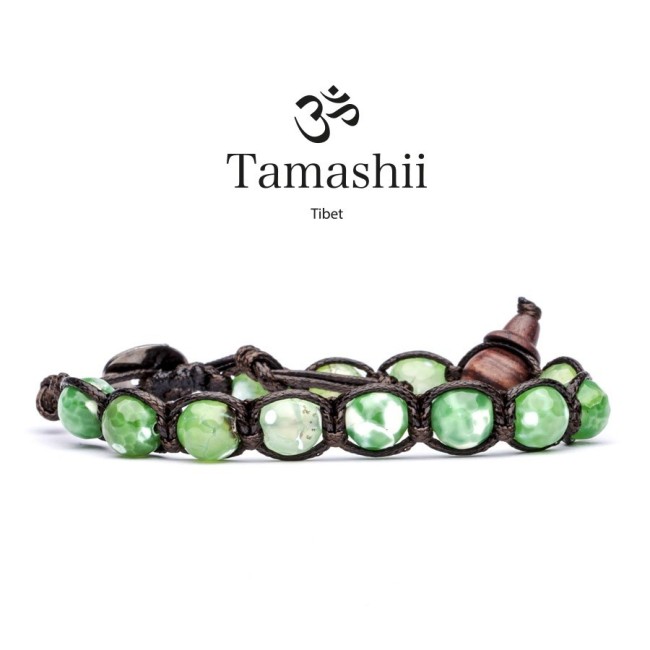 Bracciale Tamashii talismano Agata Verde Cracked