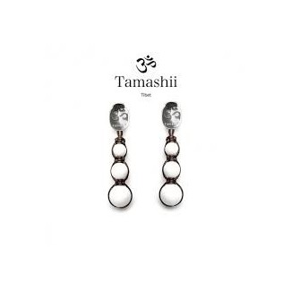 Orecchini pendenti Tamashii argento ed Agata Bianca - EHST3-14