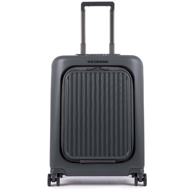 Trolley Piquadro klein grau Sucher BV4426SK / GR