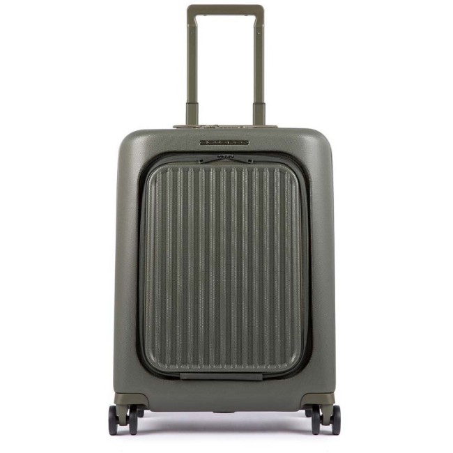 Trolley Piquadro small green Seeker BV4426SK / VE