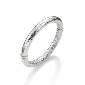 Giovanni Raspini Medium-hammered silver Super Bowl Bangle