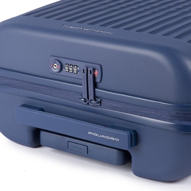 Trolley Piquadro small blue Seeker BV4425SK / BLU