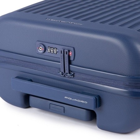 Trolley Piquadro piccolo blu Seeker BV4425SK/BLU