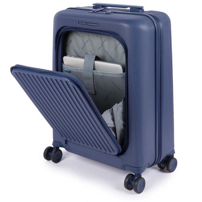 Trolley Piquadro piccolo blu Seeker BV4426SK/BLU