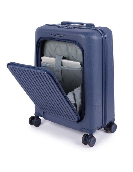 Trolley Piquadro piccolo blu Seeker BV4426SK/BLU