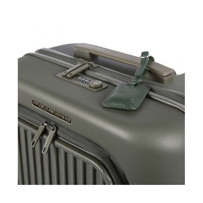 Trolley Piquadro small green Seeker BV4426SK / VE