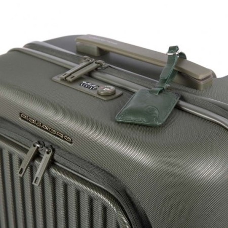 Trolley Piquadro small green Seeker BV4426SK / VE