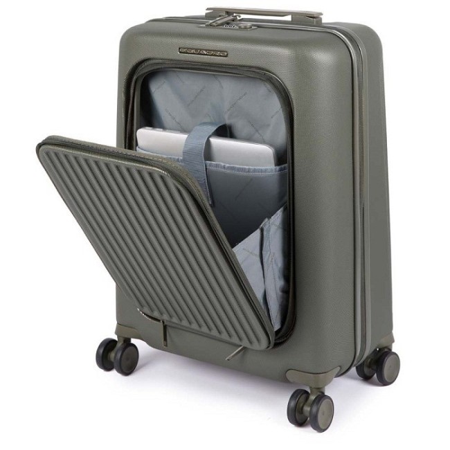 Trolley Piquadro piccolo verde Seeker BV4426SK/VE