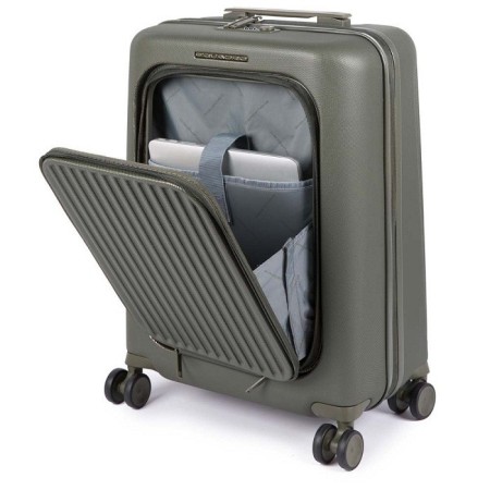 Trolley Piquadro piccolo verde Seeker BV4426SK/VE