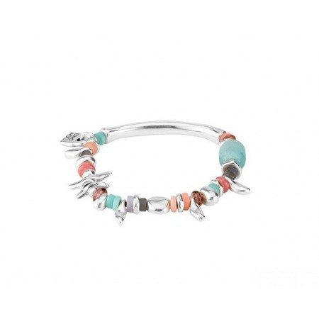 Bracciale Uno de50 In My Mind elastico pietre colorate