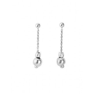 One de50 Earrings Falling in Love long silver plated