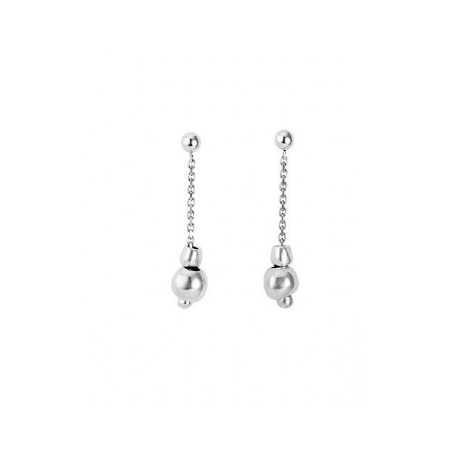 One de50 Earrings Falling in Love long silver plated