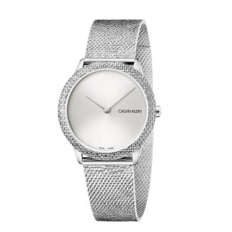 Calvin Klein Uhr Minimal Midsize 35mm Silber Glitter - K3M22T26
