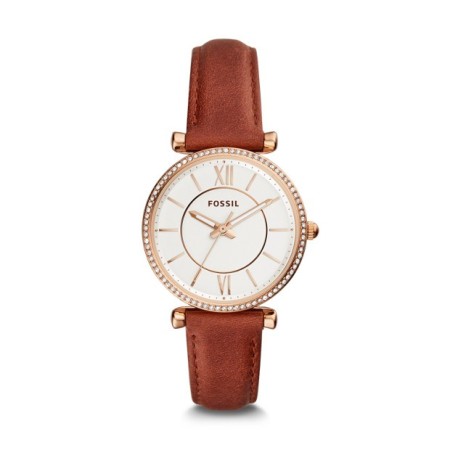 Fossil watch woman Carlie rosè leather with swarovski - ES4428