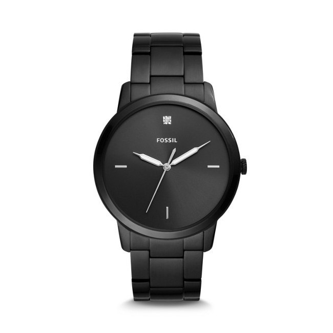 Orologio Fossil unisex The Minimalist nero pvd  luminova - FS5455