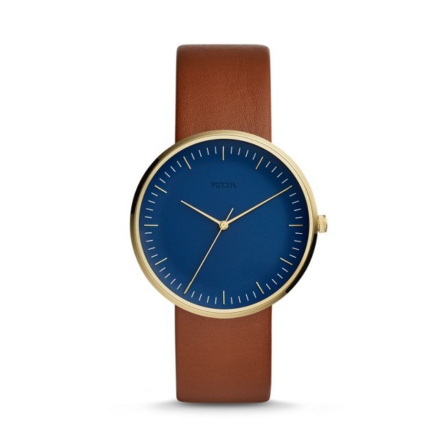 Fossile Mannuhr Essentialist golden und blau - FS5473