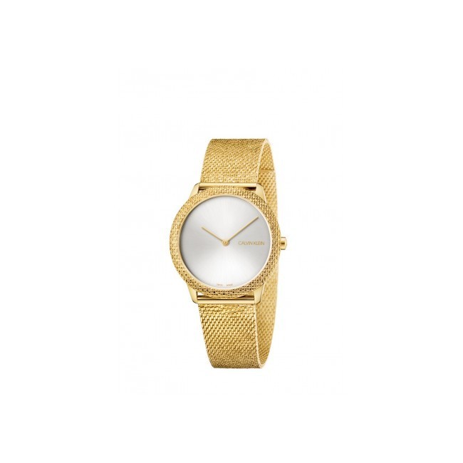 Calvin Klein Minimal Midsize 35mm gold glitter watch - K3M22V26