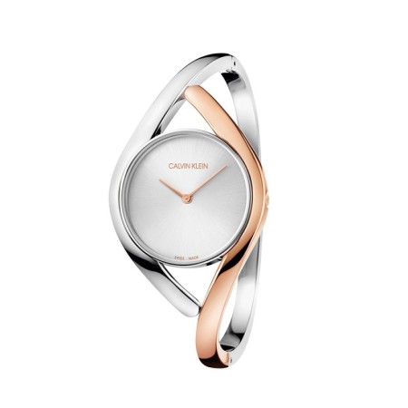 Calvin Klein Party Uhr Damen Armreif Rosé und Silber - K8U2MB16