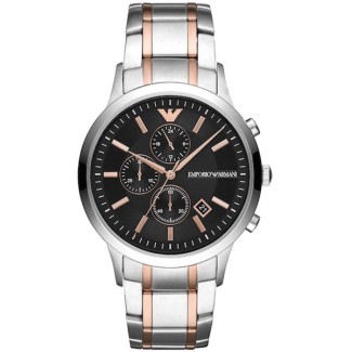 Armani Chrono watch rose and silver Renato - AR11165