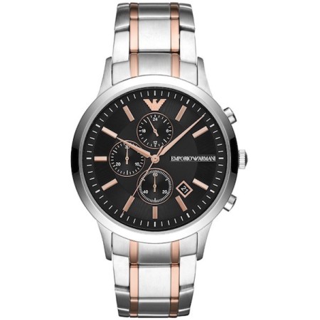 Armani Chrono watch rose and silver Renato - AR11165