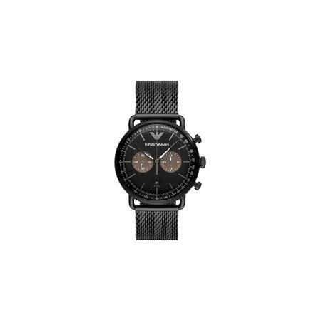 Armani watch Chrono Milanese mesh black mesh - AR11142