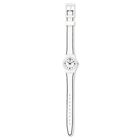 Swatch woman's watch original Lady Black Border white - LW162