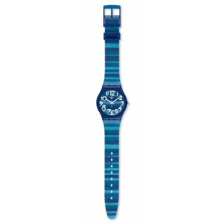 Orologio Swatch Original Gent Linajola strisce blu turchese- GN237