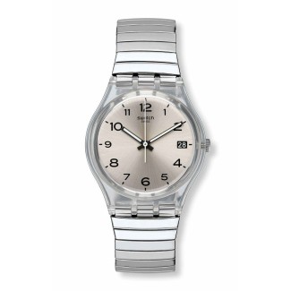 Original Gent Silverall Swatch watch with elastic silver - GM416A