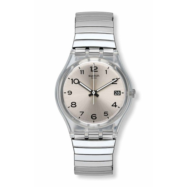 Original Gent Silverall Swatch watch with elastic silver - GM416A