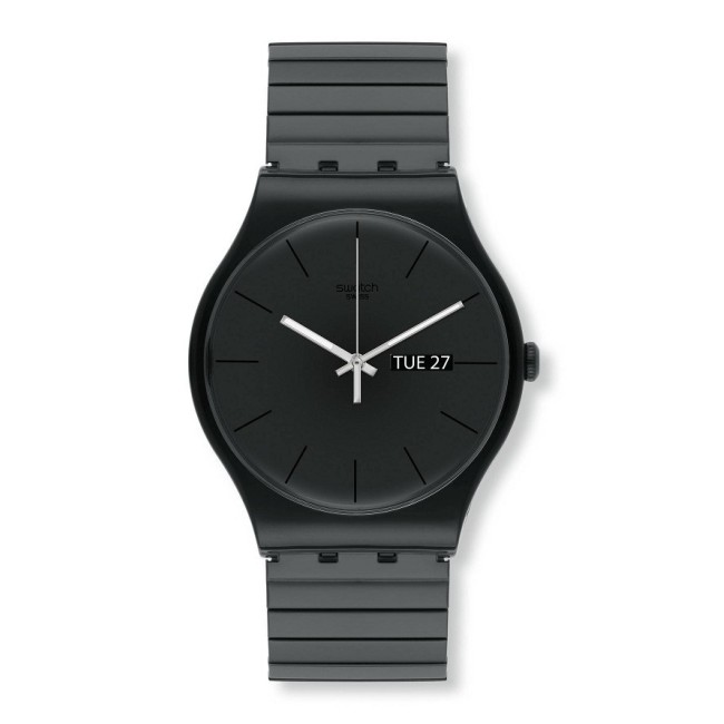 Swatch Uhr Original New Gent Mystery Life elastisch schwarz