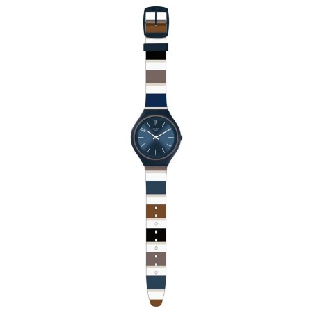 Swatch Watch Big Skinkiss khaki stripes - SVUN103