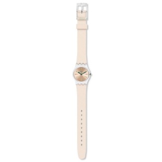 Damen Swatch Watch Originals Lady Quadretten Pulver und Gold- LK372