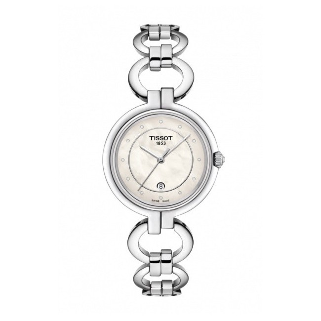 Tissot Flamingo Uhr mit beringten Armband - T0942101111600