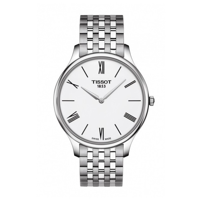 Tissot Tradition Skin Uhr in weißen römischen Ziffern