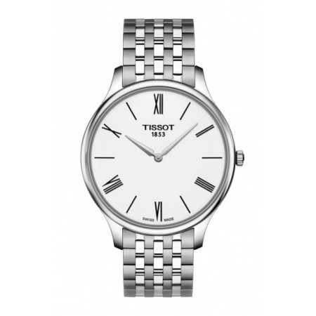 Tissot Tradition Skin Uhr in weißen römischen Ziffern