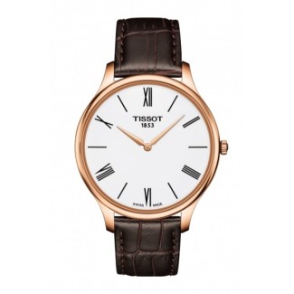 Tissot Tradition Skin Rosè Uhr in Leder - T0634093601800