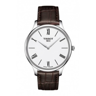Tissot Tradition Skin Silber Uhr in Leder - T0634091601800