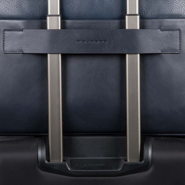Piquadro briefcase Linea Line blue leather - CA4487W89/BLU