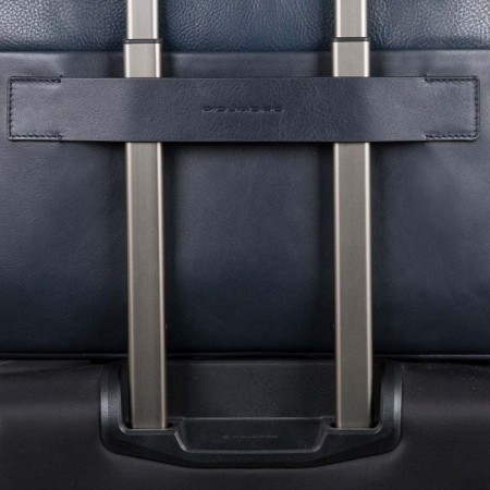 Piquadro briefcase Linea Line blue leather - CA4487W89/BLU