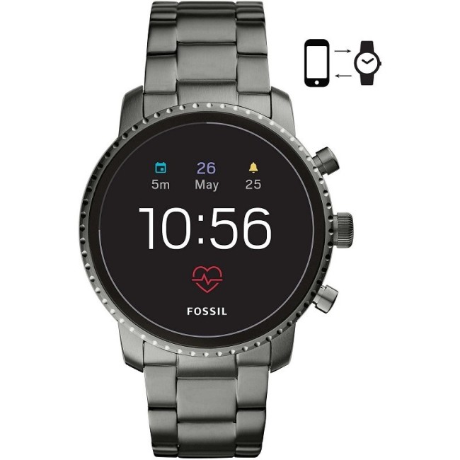 Smartwatch Fossil Gen 4Q Ausleser HR Stahl anorisiert