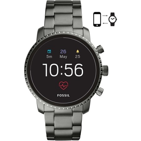 Smartwatch Fossil Gen 4Q explorist HR acciaio anorizzato